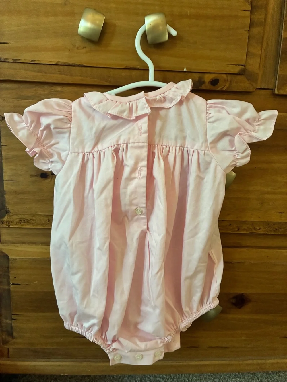 Pink Embroidered Nutcracker Baby One-Piece